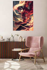 Petal Storm Heroine metal wall art displayed in a contemporary living space