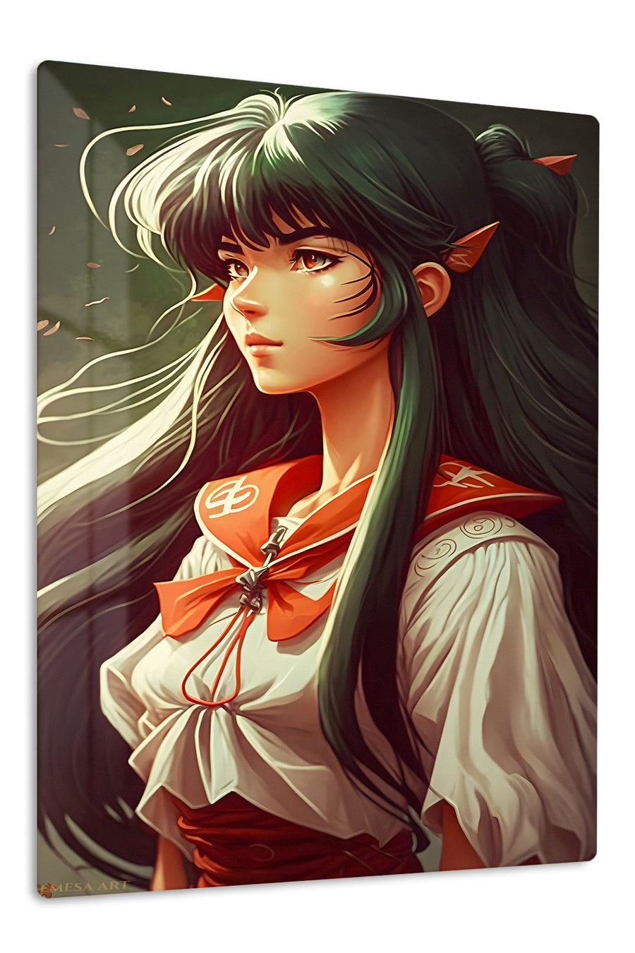 Emerald Energy Hero premium metal wall art Ã¢â‚¬â€œ front view