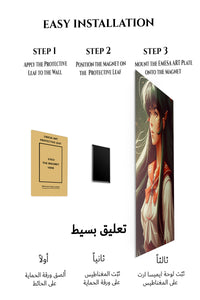 Magnetic mounting installation guide for Emerald Energy Hero metal wall art