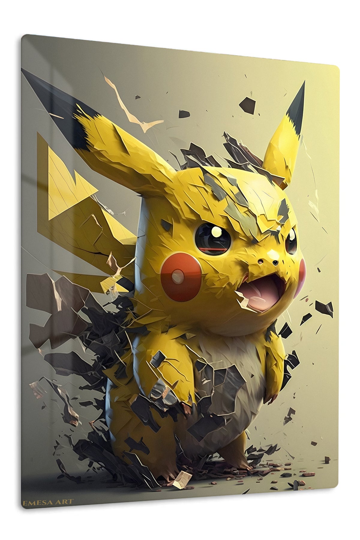 Infernal Gaze premium metal wall art Ã¢â‚¬â€œ front view