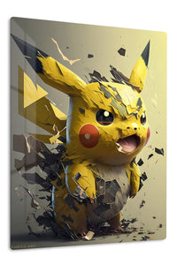 Infernal Gaze premium metal wall art Ã¢â‚¬â€œ front view