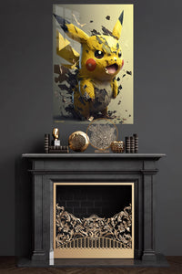 Infernal Gaze metal wall art displayed in a modern interior