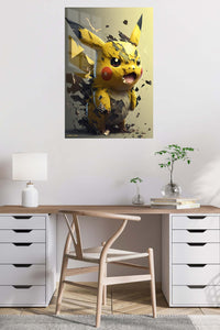 Infernal Gaze metal wall art displayed in a contemporary living space