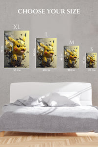 EMESA metal wall art size comparison guide for Infernal Gaze