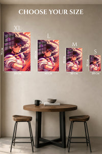 EMESA metal wall art size comparison guide for Sunset Archer