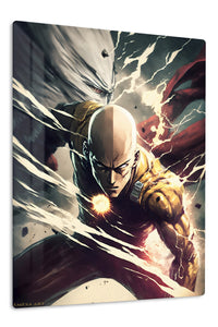Thunder Fist Warrior premium metal wall art Ã¢â‚¬â€œ front view