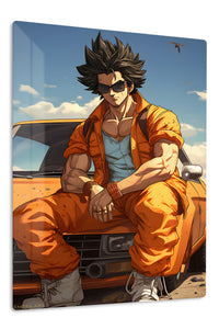 Sunlit Streetwear Adventurer premium metal wall art Ã¢â‚¬â€œ front view