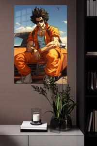 Sunlit Streetwear Adventurer metal wall art displayed in a modern interior