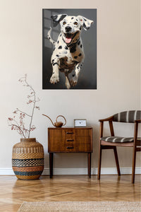 Curious Koala in the Gum Trees metal wall art displayed in a contemporary living space