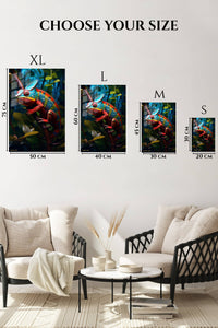 EMESA metal wall art size comparison guide for Golden Light Kitten