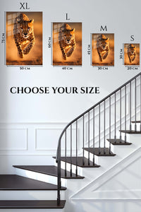 EMESA metal wall art size comparison guide for Coral Butterfly Garden