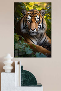 Joyful Dalmatian Leap metal wall art displayed in a modern interior