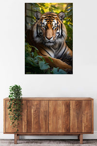 Joyful Dalmatian Leap metal wall art displayed in a contemporary living space
