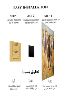 Magnetic mounting installation guide for Sunlit Cat and Window Bird metal wall art