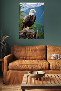 Jungle Tiger Portrait metal wall art displayed in a contemporary living space