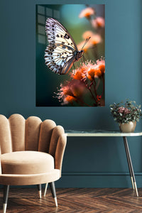 Graceful Swan in Forest Waters metal wall art displayed in a contemporary living space