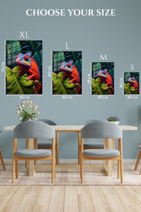 EMESA metal wall art size comparison guide for Jungle Tiger Gaze