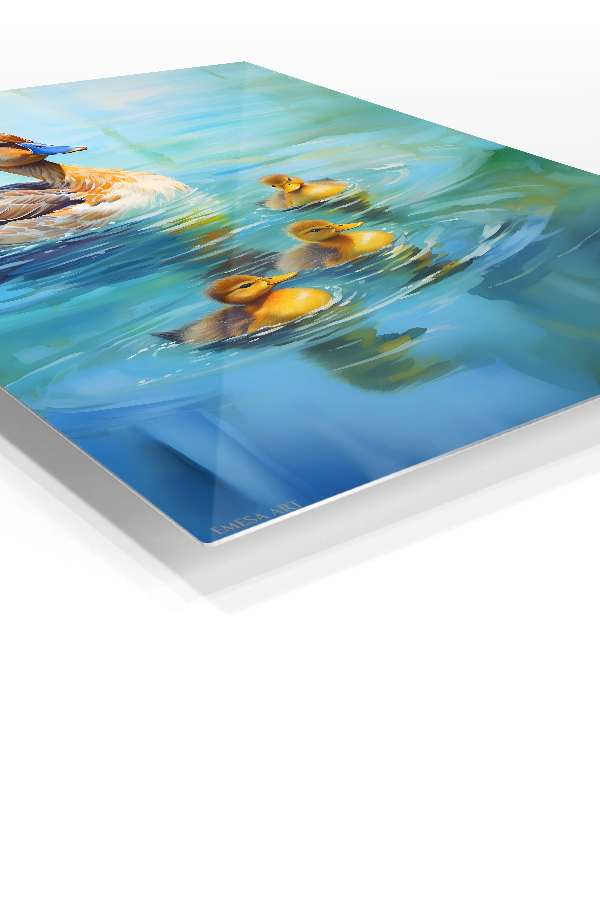 Bald Eagle Mountain Watch premium metal wall art – angled view