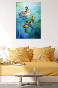 Bald Eagle Mountain Watch metal wall art displayed in a contemporary living space