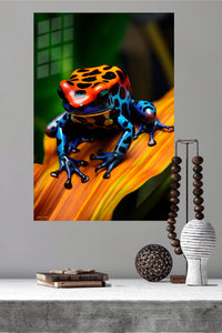 Moonlit Forest Owl metal wall art displayed in a modern interior