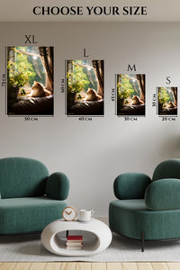 EMESA metal wall art size comparison guide for Mother Duck and Ducklings