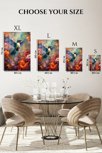 EMESA metal wall art size comparison guide for Joyful Dog in Golden Field