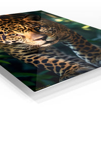 Dapper Quokka in a Raincoat premium metal wall art – angled view