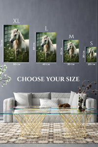 EMESA metal wall art size comparison guide for Radiant Betta Among Coral