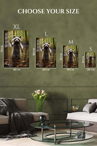 EMESA metal wall art size comparison guide for Antlered Deer in a Wildflower Meadow