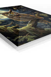 Sunlit Turquoise Kingfisher premium metal wall art – angled view