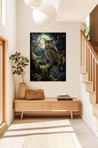 Sunlit Turquoise Kingfisher metal wall art displayed in a contemporary living space