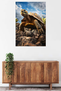 Leaping Antelope at Sunset metal wall art displayed in a contemporary living space