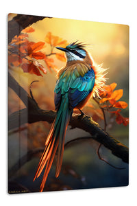 Desert Tortoise Under Blue Skies premium metal wall art – front view