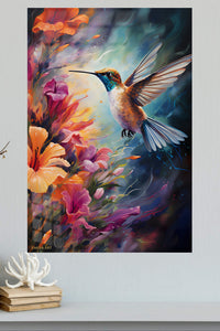 Twilight Owl in Forest Canopy metal wall art displayed in a modern interior