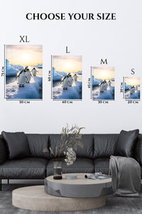 EMESA metal wall art size comparison guide for Hummingbird Among Luminous Hibiscus