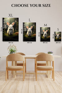 EMESA metal wall art size comparison guide for Sunlit Seal by Mountain Lake