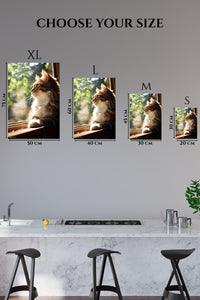 EMESA metal wall art size comparison guide for Sunlit Forest Bunny