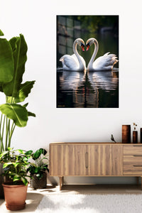 Autumn Puppy Peek metal wall art displayed in a contemporary living space