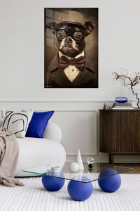 Cool Lion in Sunglasses metal wall art displayed in a contemporary living space