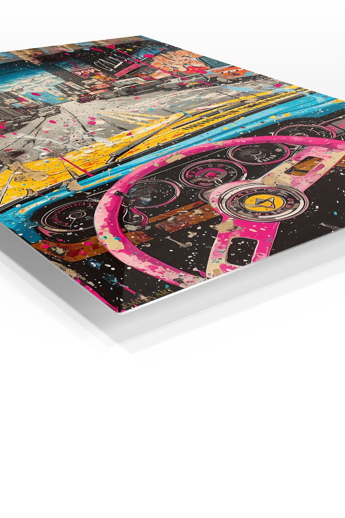 Colorful Racing Cockpit Urban wall art
