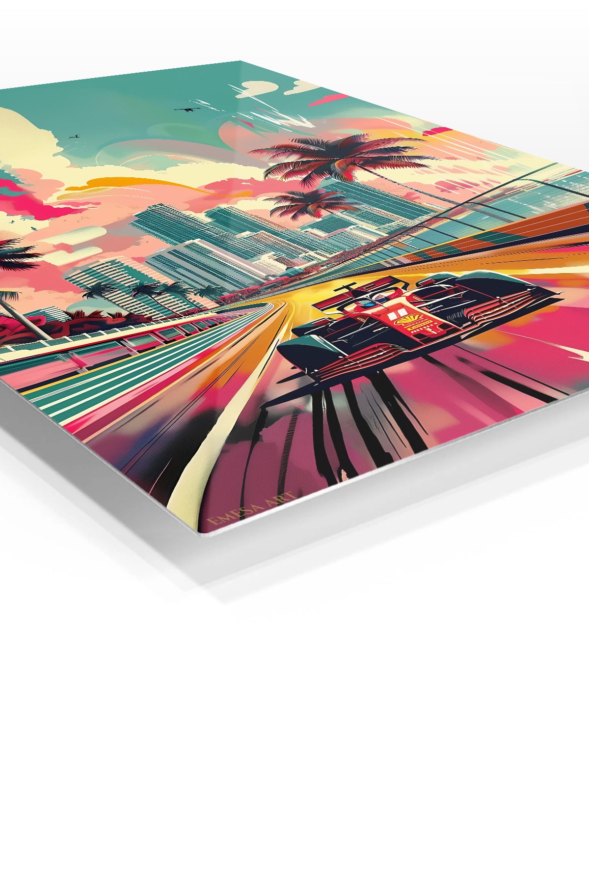 Miami Formula Racing Retro wall art