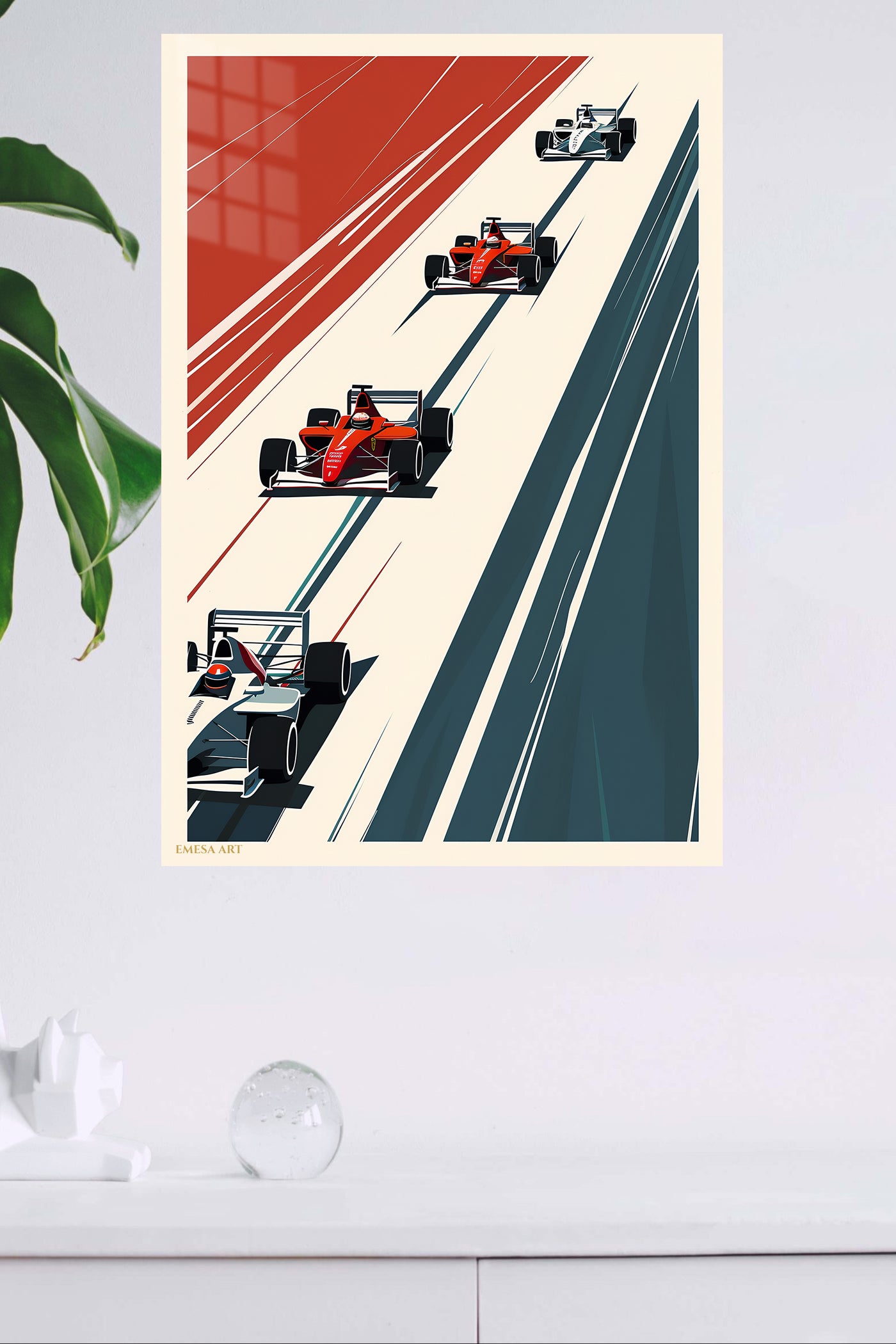 Formula Racing Grid Minimalist wall art