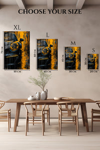 Classic Car Headlight Abstract wall art