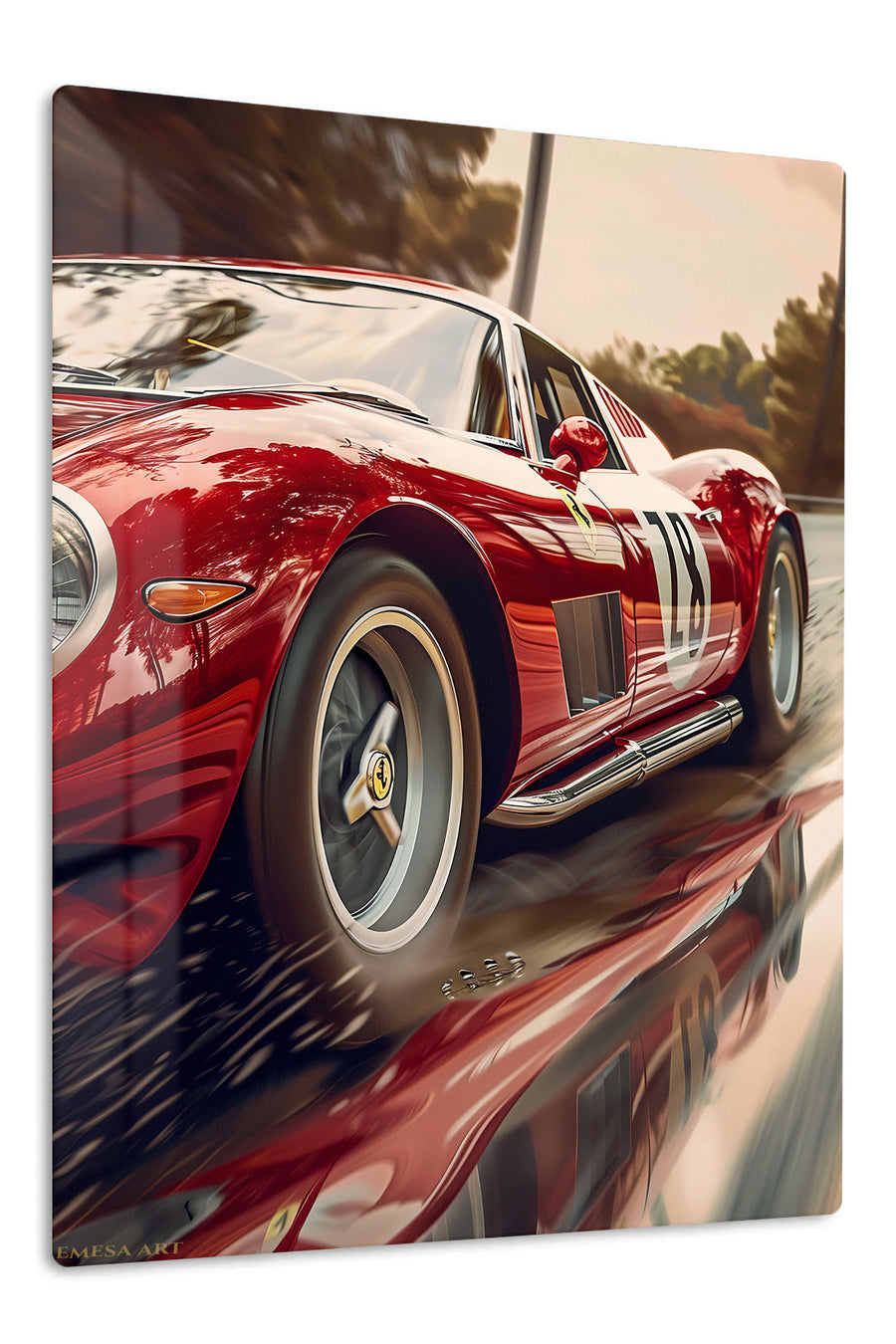 Red Vintage Sports Car wall art
