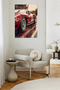 Red Vintage Sports Car wall art