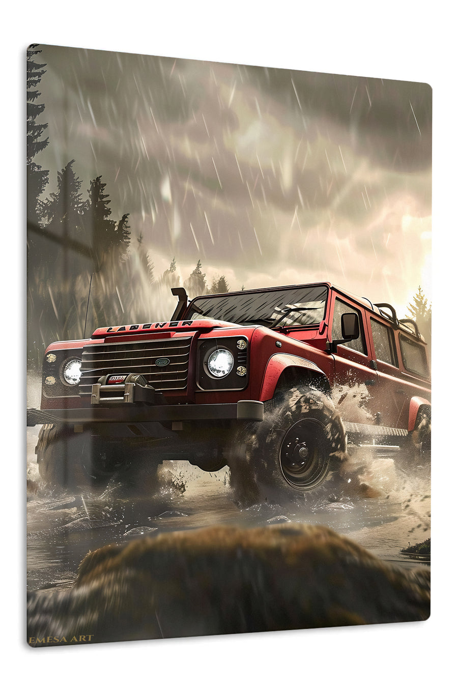 Red Off Road 4x4 Adventure wall art