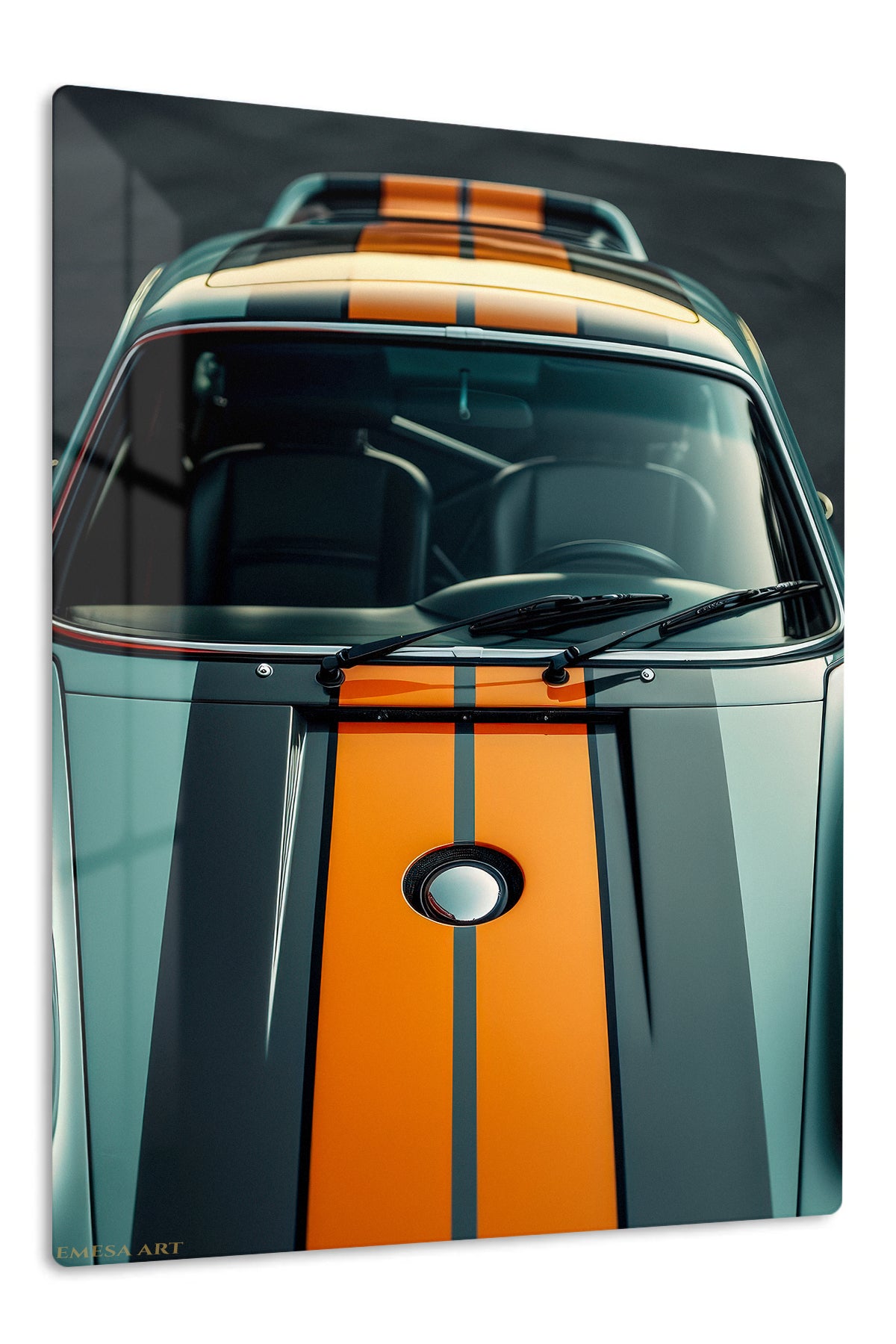 Porsche Racing Stripe Close-Up wall art