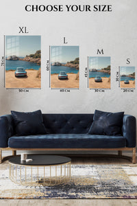Blue Porsche 911 Coastal Escape wall art