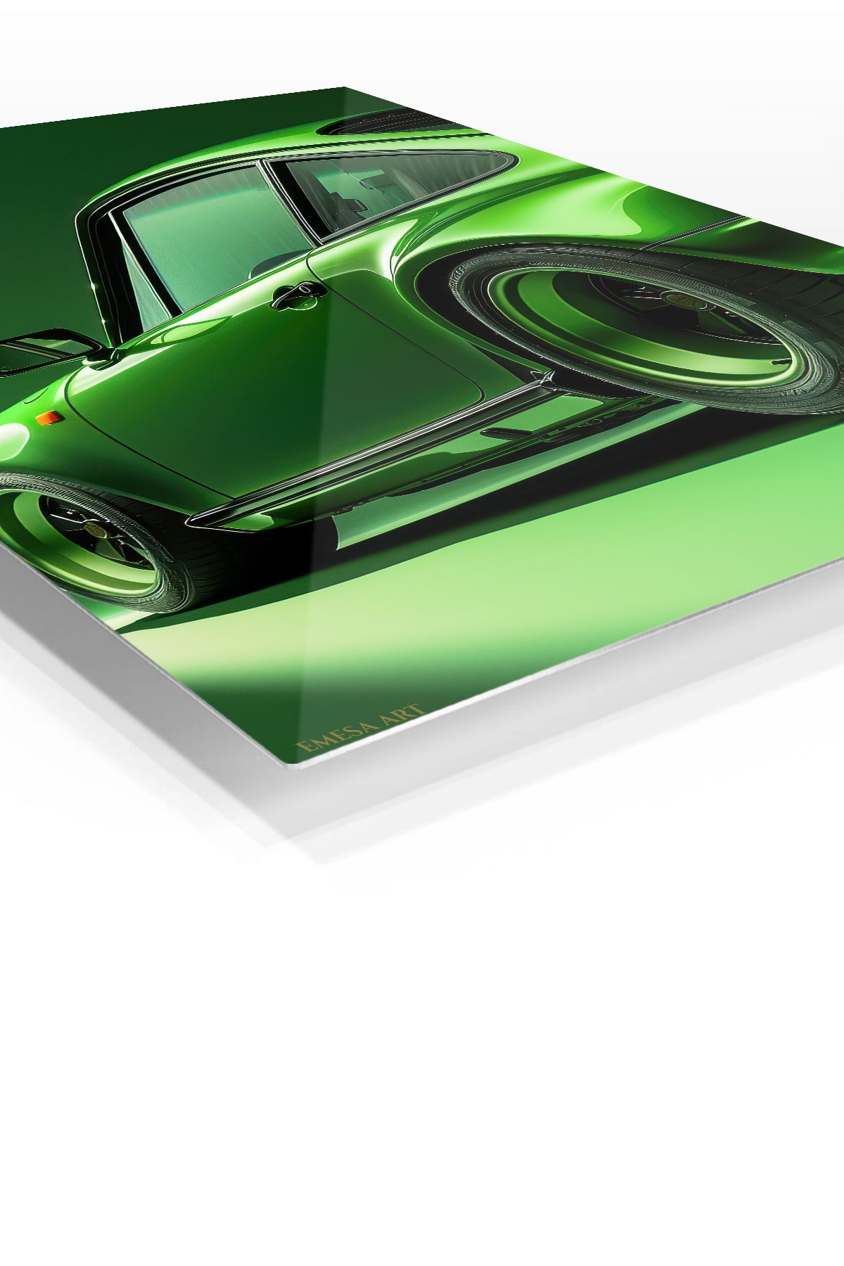 Green Porsche 911 Studio wall art