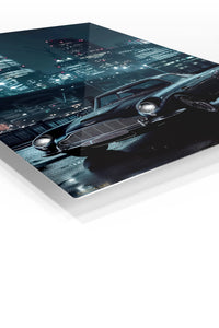 Black Classic Porsche 911 City Night wall art
